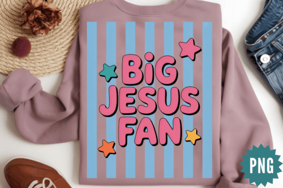 Big Jesus Fan PNG Design Review
