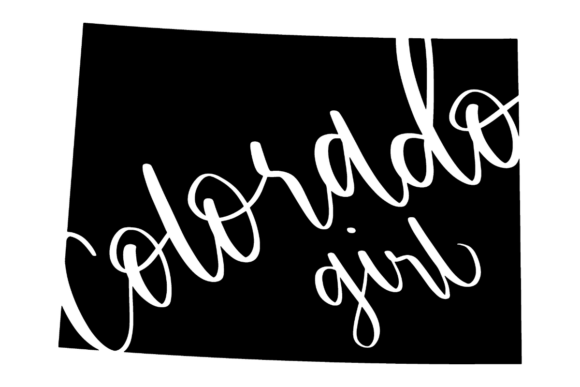Colorado Girl State Silhouette
