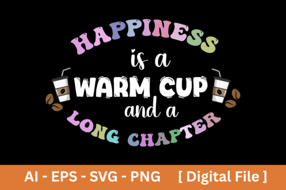 Groovy Book Lover Warm Cup Coffee