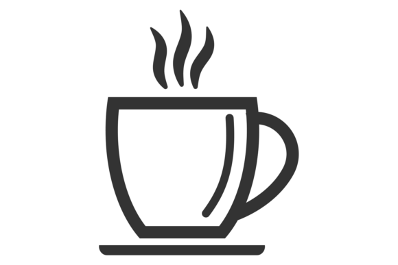 Hot Beverage Icon. Steam Aroma Drink Cup