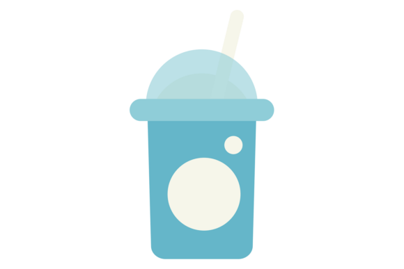Milkshake Color Icon. Sweet Dairy Drink