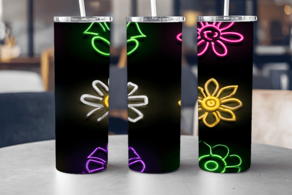 Neon Tumbler Wrap Sublimation