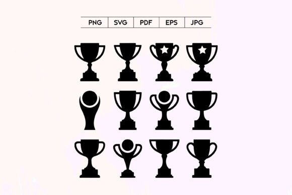 Trophy Cup Icons Set Review