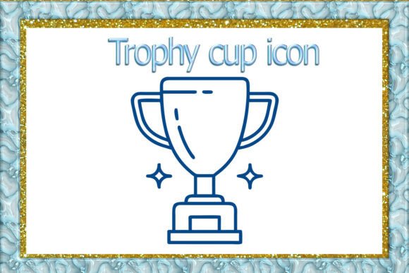 Trophy Cup Vector Icon for Winner Award