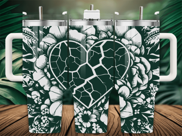 Valentines Day Hearts Tumbler Wrap